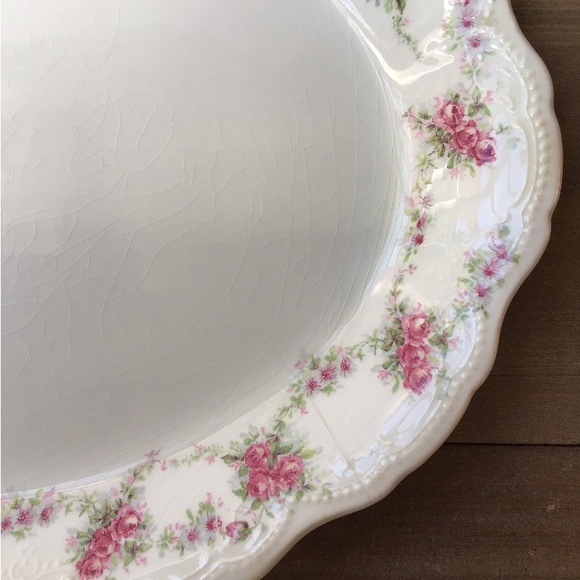 🌸VTG Porcelain Serving Platter - Picture 4 of 10